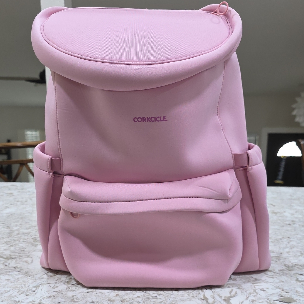 Corkcicle Lotus Backpack Cooler.  Blush Pink. Lunch Box